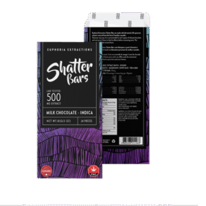 Milk Chocolate Indica 500mg Shatter Bar